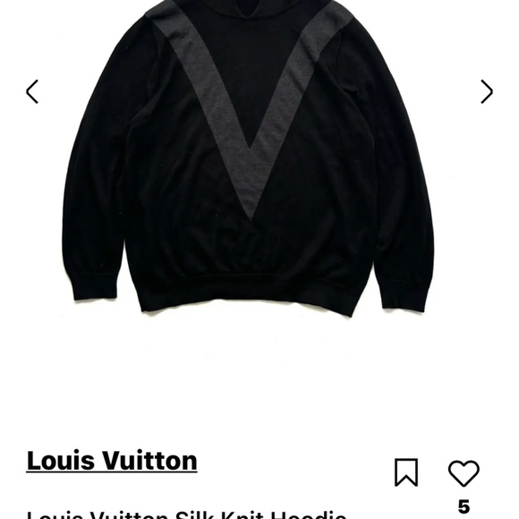 LV silk and wool Louis Vuitton Sweater - Picture 5 of 6